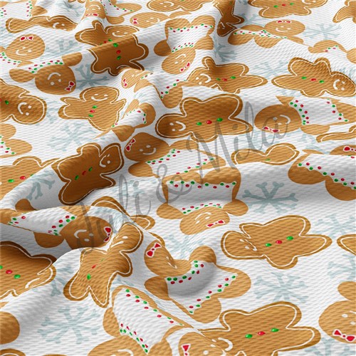Bright Gingerbread Printed Liverpool Fabric AC34 & Get a Free $89.99 Embroidery Bundle