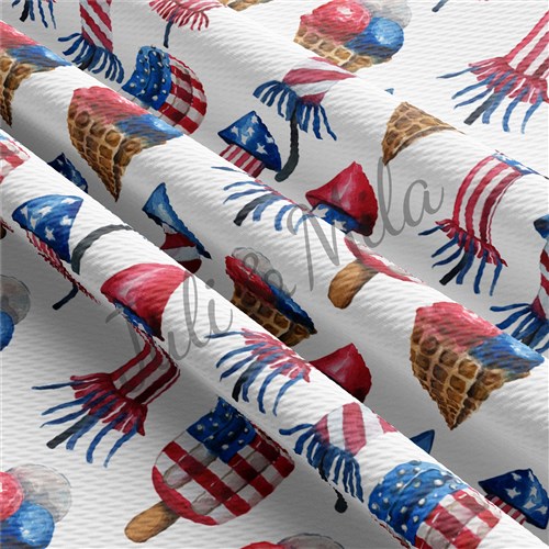 Patriotic 4th of July Printed Liverpool USA Flag (PT & Get a Free $89.99 Embroidery Bundle