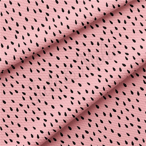 Watermelon Liverpool Bullet Textured Stretch Solid Strip Thick Knit Jersey Fabric