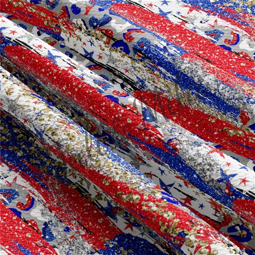 Patriotic 4th of July Printed Liverpool USA Flag (PT29) & Get a Free $89.99 Embroidery Bundle