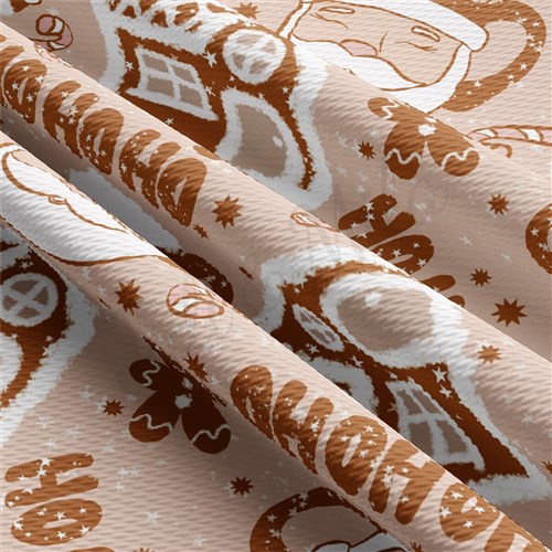 Christmas Christmas Liverpool Bullet Textured Stretch Solid Strip Thick Knit Jersey Fabric