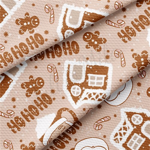 Christmas Christmas Liverpool Bullet Textured Stretch Solid Strip Thick Knit Jersey Fabric