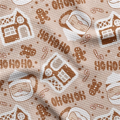 Christmas Christmas Liverpool Bullet Textured Stretch Solid Strip Thick Knit Jersey Fabric