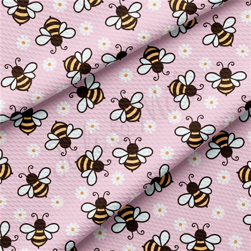 Bees bees Liverpool Bullet Textured Stretch Solid Strip Thick Knit Jersey Fabric