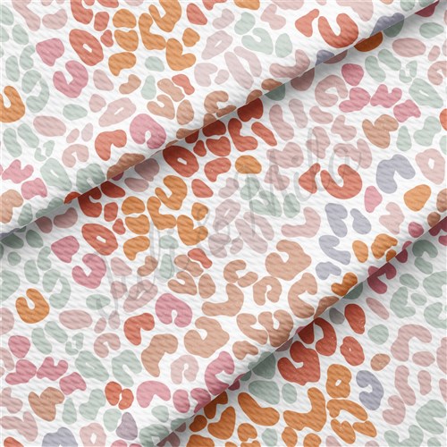 Pastel Leopard Cheetah Liverpool Bullet Textured Stretch Solid Strip Thick Knit Jersey Fabric