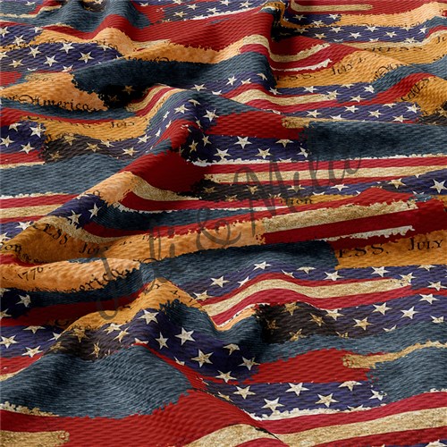 Patriotic Printed Liverpool 4 Way Stretch PT74 TBP102 & Get a Free $89.99 Embroidery Bundle