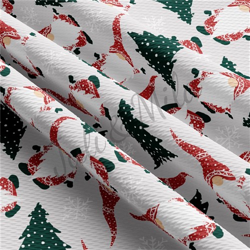 Christmas Printed Liverpool Bullet Textured Stretch Solid Strip Thick Knit Jersey Fabric