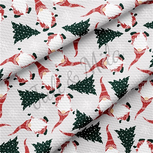 Christmas Printed Liverpool Bullet Textured Stretch Solid Strip Thick Knit Jersey Fabric