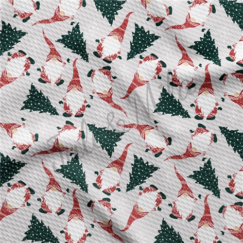 Christmas Printed Liverpool Bullet Textured Stretch Solid Strip Thick Knit Jersey Fabric