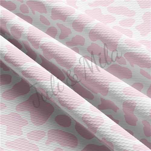 Pink Cow Printed Liverpool Fabric (spot2) & Get a Free $89.99 Embroidery Bundle