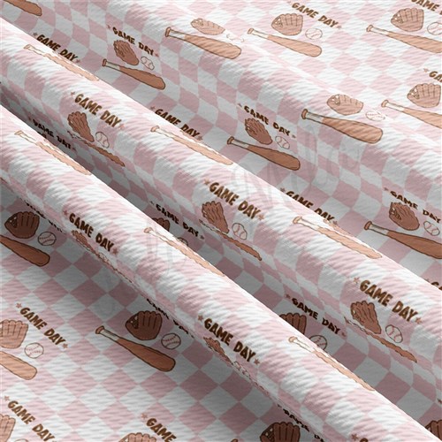 Baseball AA2388 Liverpool Bullet Textured Stretch Solid Strip Thick Knit Jersey Fabric