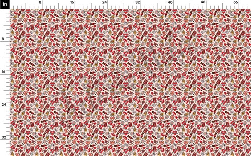 Valentine's Day Liverpool Bullet Textured Stretch Solid Strip Thick Knit Jersey Fabric