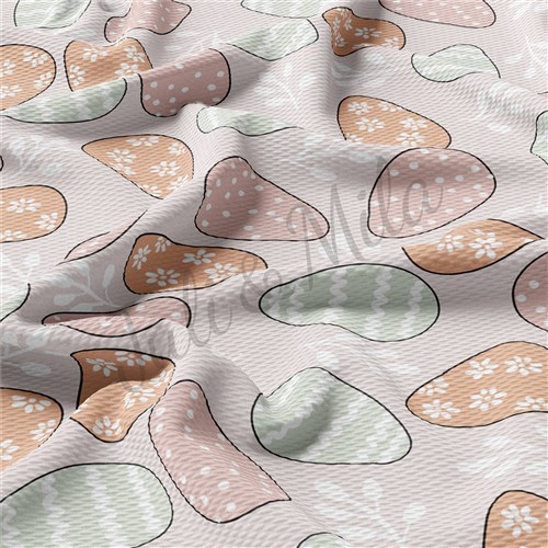 Easter Easter63 Liverpool Bullet Textured Stretch Solid Strip Thick Knit Jersey Fabric