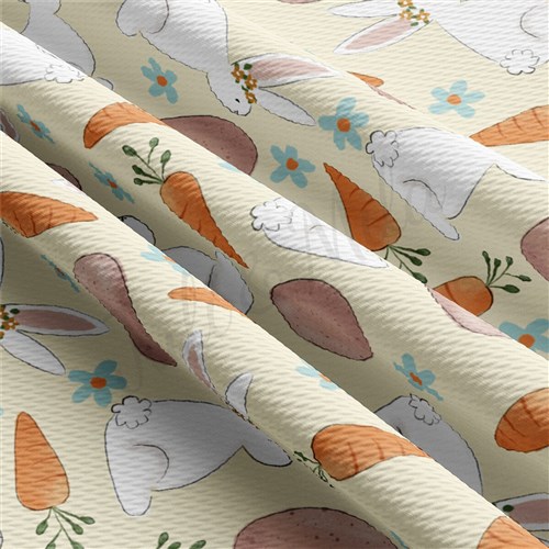 Easter Bunnies Printed Liverpool Fabric AA2112 & Get a Free $89.99 Embroidery Bundle