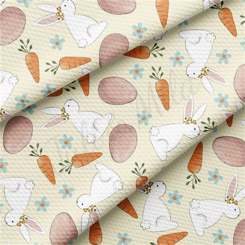 Easter Bunnies Printed Liverpool Fabric AA2112 & Get a Free $89.99 Embroidery Bundle