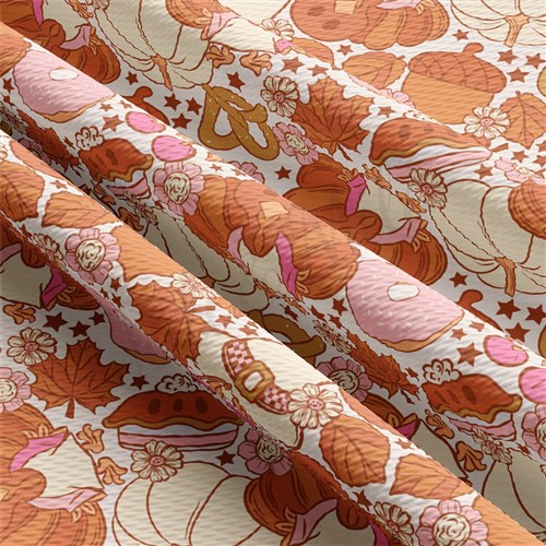 Thanksgiving Turkey Autumn Fall Printed Liverpool Thanksgiving Day AA1892 & Get a Free $89.99 Embroidery Bundle