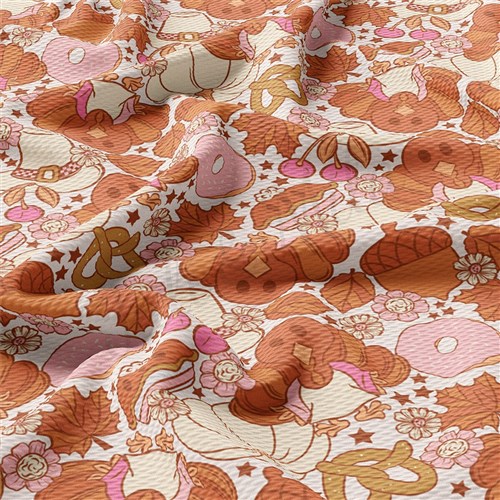 Thanksgiving Turkey Autumn Fall Printed Liverpool Thanksgiving Day AA1892 & Get a Free $89.99 Embroidery Bundle