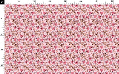 Valentine's Day Printed Liverpool Bullet Textured Stretch Solid Strip Thick Knit Jersey Fabric
