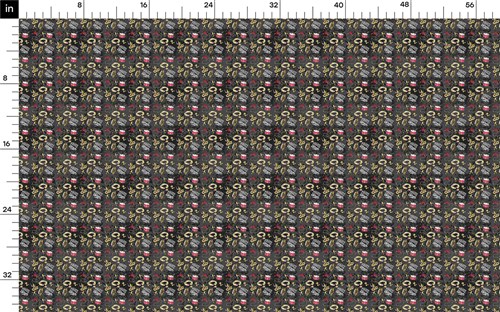 Mardi Gras Printed Liverpool Fabric AA1834 & Get a Free $89.99 Embroidery Bundle