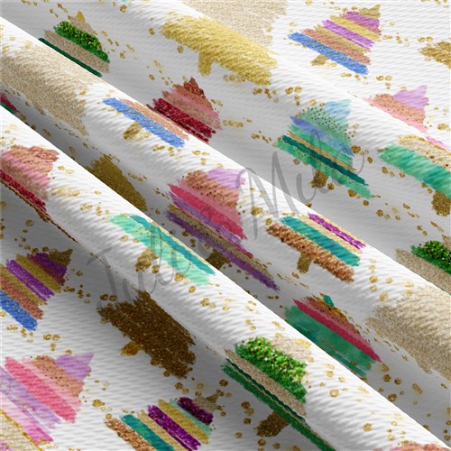 Christmas Liverpool Bullet Textured Stretch Solid Strip Thick Knit Jersey Fabric