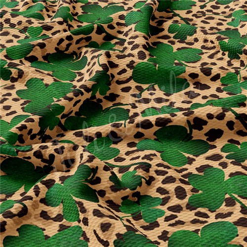 St. Patrick's Day Patrick22 Liverpool Bullet Textured Stretch Solid Strip Thick Knit Jersey Fabric