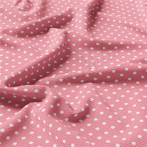 AA2407 Polka Dot Liverpool Bullet Textured Stretch Solid Strip Thick Knit Jersey Fabric