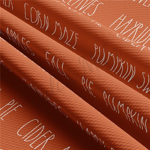 Pumpkin Fall Liverpool Bullet Textured Stretch Solid Strip Thick Knit Jersey Fabric