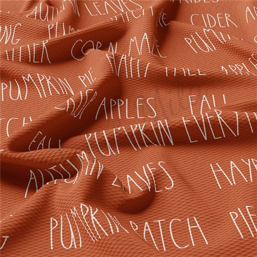 Pumpkin Fall Liverpool Bullet Textured Stretch Solid Strip Thick Knit Jersey Fabric