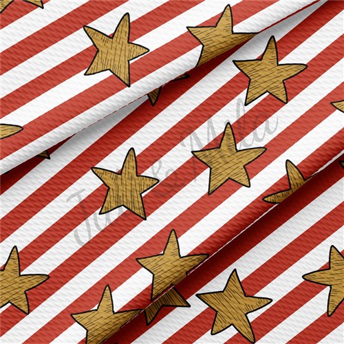4th of July TBP102 Liverpool Bullet Textured Stretch Solid Strip Thick Knit Jersey Fabric