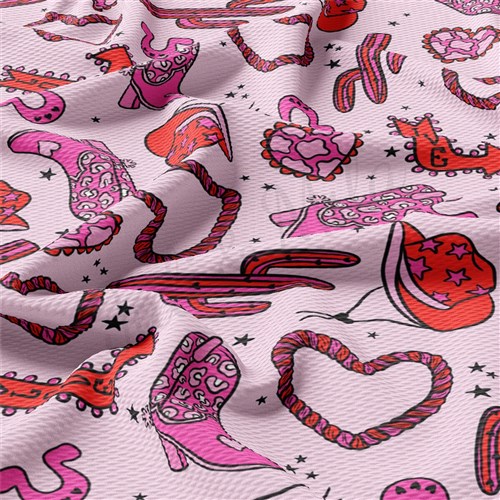 Valentine's Day Liverpool Bullet Textured Stretch Solid Strip Thick Knit Jersey Fabric