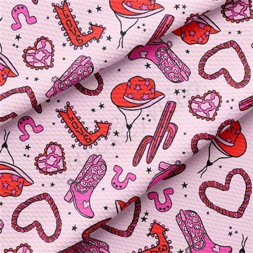 Valentine's Day Liverpool Bullet Textured Stretch Solid Strip Thick Knit Jersey Fabric