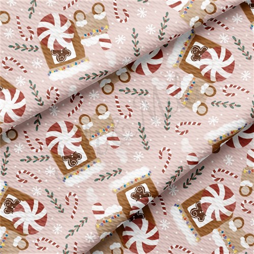 Christmas Printed Liverpool Bullet Textured Stretch Solid Strip Thick Knit Jersey Fabric