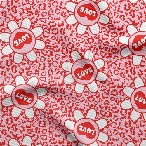 Valentine's Day Liverpool Bullet Textured Stretch Solid Strip Thick Knit Jersey Fabric