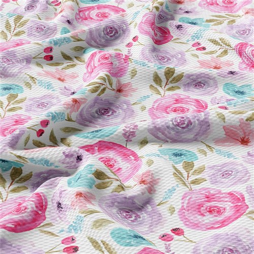 Floral Printed Liverpool Fabric AA1842 & Get a Free $89.99 Embroidery Bundle