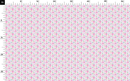 Floral Printed Liverpool Fabric AA1842 & Get a Free $89.99 Embroidery Bundle