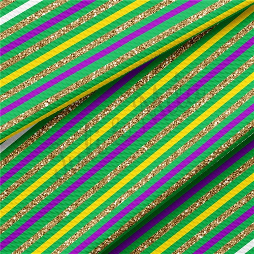 Mardi Gras Stripes14 Liverpool Bullet Textured Stretch Solid Strip Thick Knit Jersey Fabric