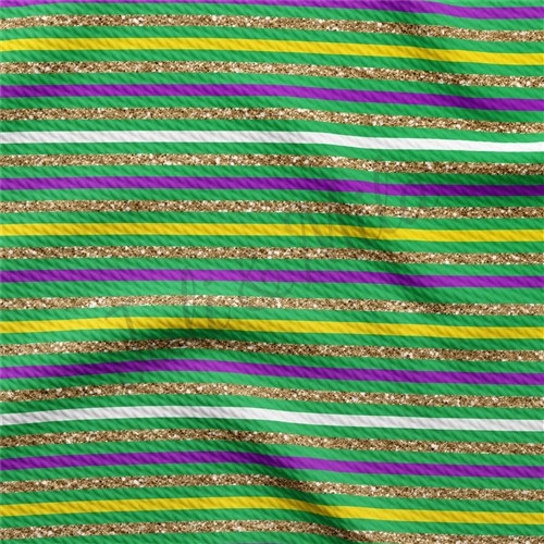 Mardi Gras Stripes14 Liverpool Bullet Textured Stretch Solid Strip Thick Knit Jersey Fabric