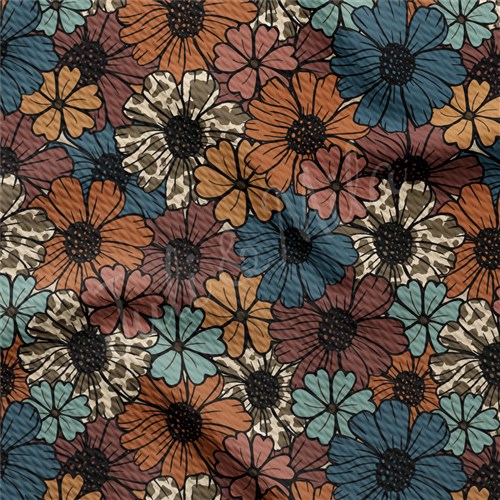 Floral Liverpool Bullet Textured Stretch Solid Strip Thick Knit Jersey Fabric