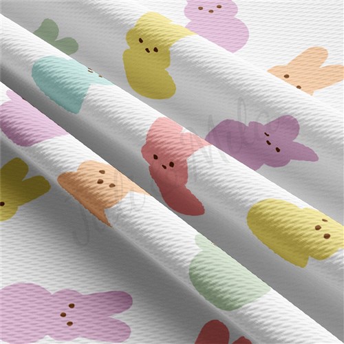 Easter AA2370 Liverpool Bullet Textured Stretch Solid Strip Thick Knit Jersey Fabric