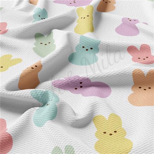 Easter AA2370 Liverpool Bullet Textured Stretch Solid Strip Thick Knit Jersey Fabric