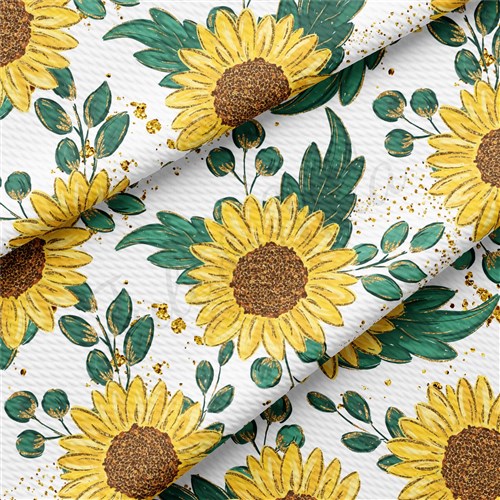 Sunflowers Floral Printed Liverpool AA1588 & Get a Free $89.99 Embroidery Bundle