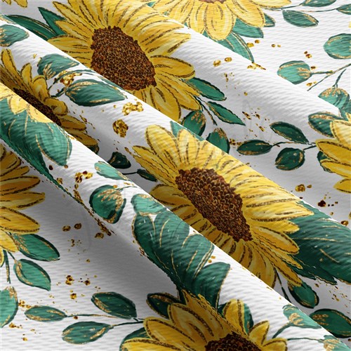 Sunflowers Floral Printed Liverpool AA1588 & Get a Free $89.99 Embroidery Bundle