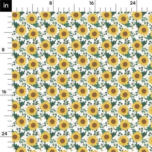 Sunflowers Floral Printed Liverpool AA1588 & Get a Free $89.99 Embroidery Bundle