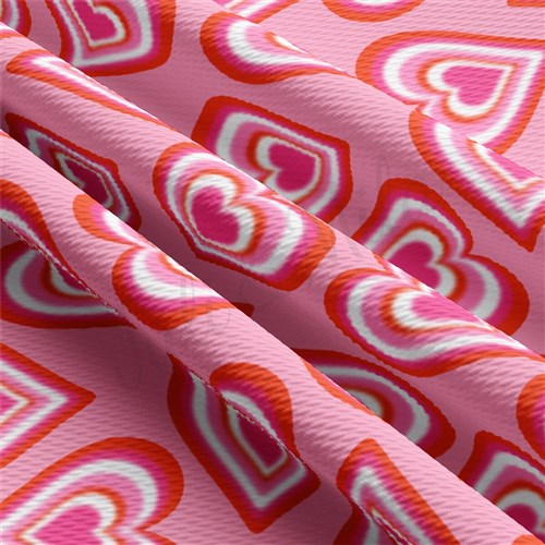 Valentine's Day Liverpool Bullet Textured Stretch Solid Strip Thick Knit Jersey Fabric