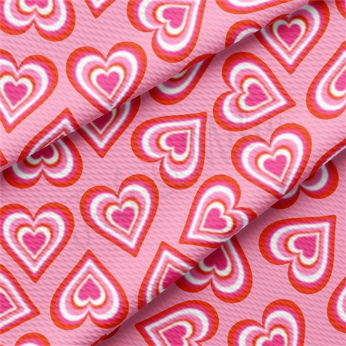 Valentine's Day Liverpool Bullet Textured Stretch Solid Strip Thick Knit Jersey Fabric