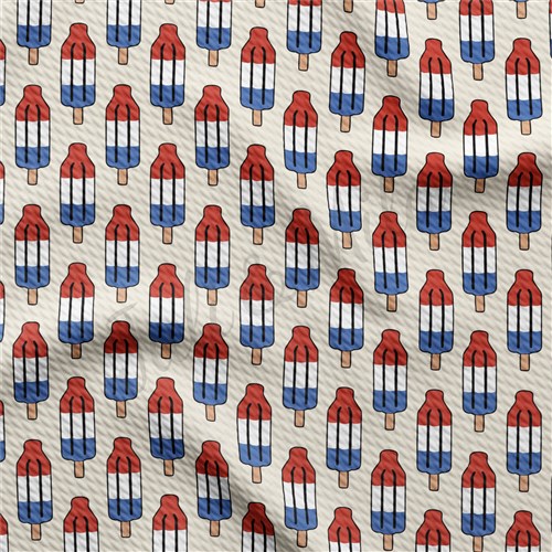 Patriotic 4th of July Printed Liverpool Fabric AA359 & Get a Free $89.99 Embroidery Bundle