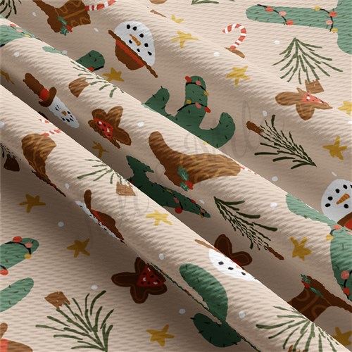 Christmas Western Bullet Textured Printed by the yard AA983 & Get a Free $89.99 Embroidery Bundle