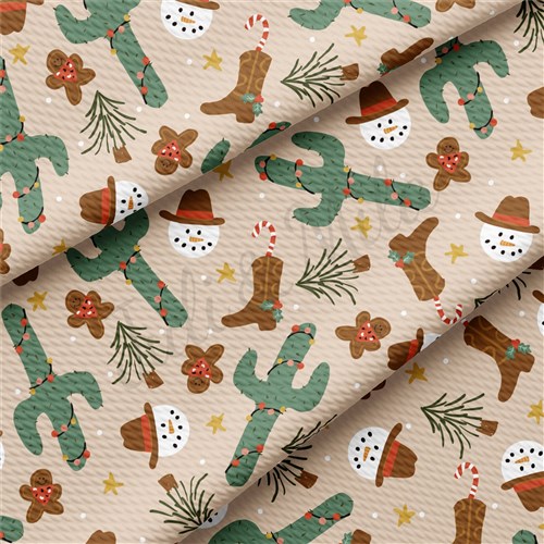 Christmas Western Bullet Textured Printed by the yard AA983 & Get a Free $89.99 Embroidery Bundle