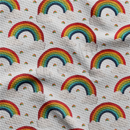 Embroidery Printed Liverpool Bullet Textured Stretch Solid Strip Thick Knit Jersey Fabric