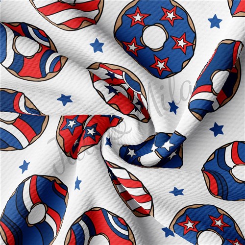 4th of July Patriotic USA Liverpool Flag American Donuts TBP102 PT83 & Get a Free $89.99 Embroidery Bundle